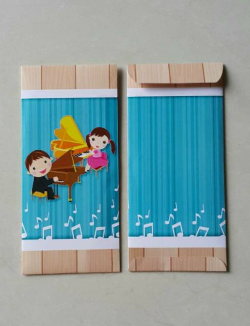 Amplop angpao tema musik piano