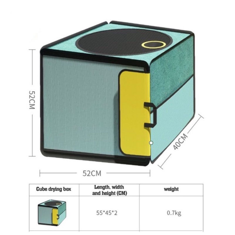 Box Pengering Hewan Anjing Kucing Pet Drying Kotak Grooming Portabel Cat Dog Portable