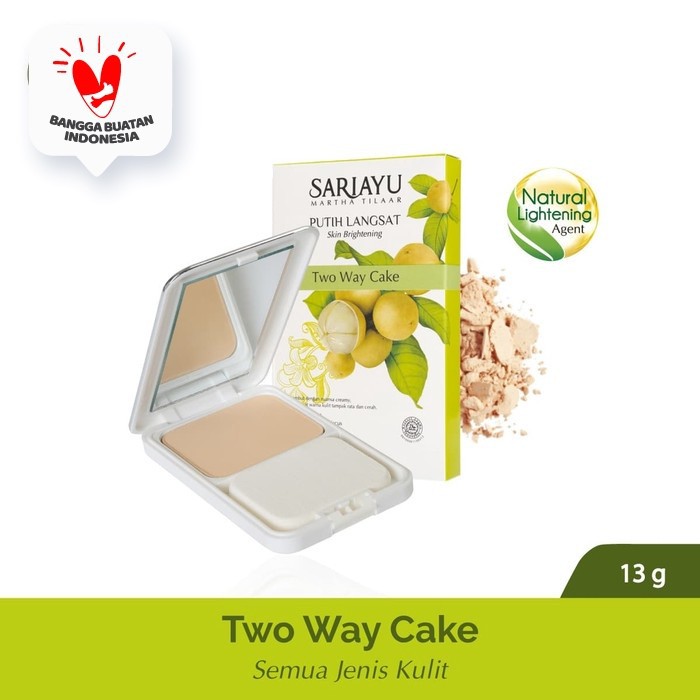 Sariayu Putih Langsat Two Way Cake - Energizing Aromatic New 13gr | Sari Ayu