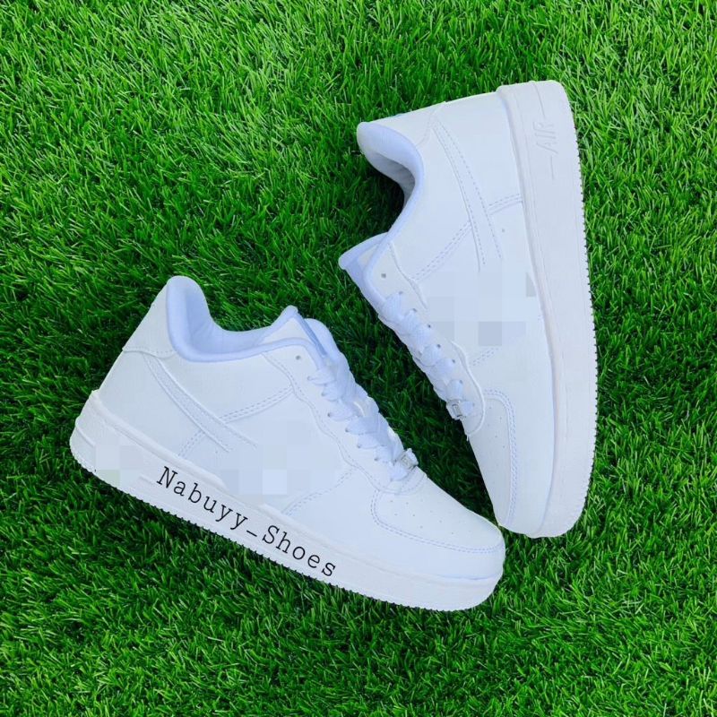 SEPATU PRIA DAN WANITA SNEAKERS PUTIH SEPATU GAYA MASA KINI KEREN DAN MODEREN TERBARU 2023 WARNA PUTIH POLOS FULL WHITE GRADE ORIGINAL 100%