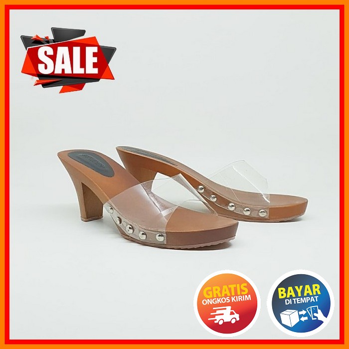 Restokkk Women Import Quality Trendy Branded 966Hermes Highheel S NB142 Sandal Wanita Heels Mika Sa