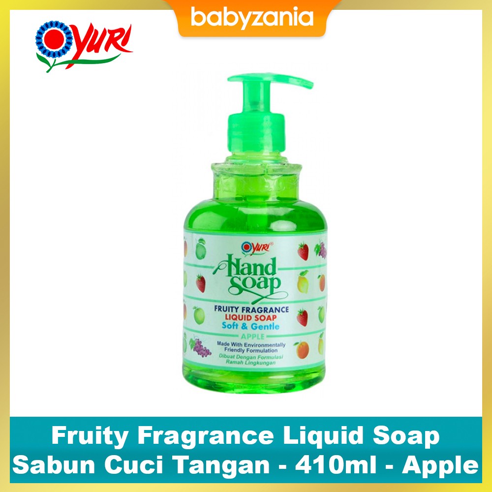 Yuri Hand Soap Sabun Cuci Tangan Pump 410ml - Apple