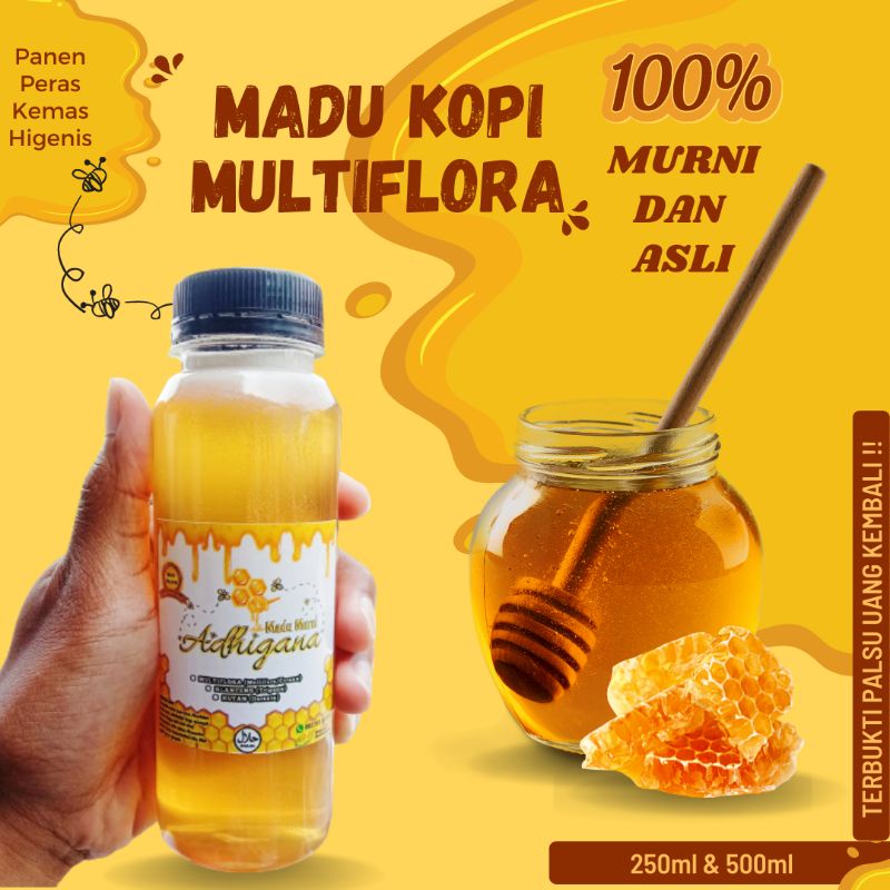 

MADU ASLI MURNI NEKTAR BUNGA KOPI / MULTIFLORA MADU MURNI