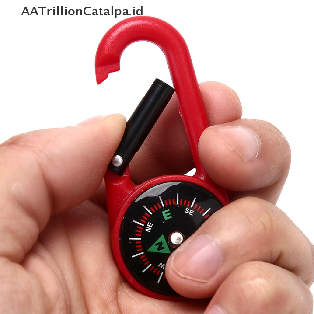 Aa Gantungan Kunci Carabiner Dengan Kompas Untuk Hiking Camping Outdoor