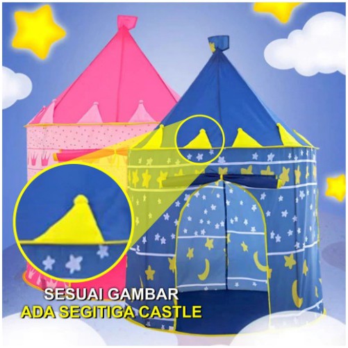 Tenda Anak Bentuk Castil Tenda Main Anak Kids Portable Tent Tenda Kastil Tenda Mandi Bola Anak PROMO