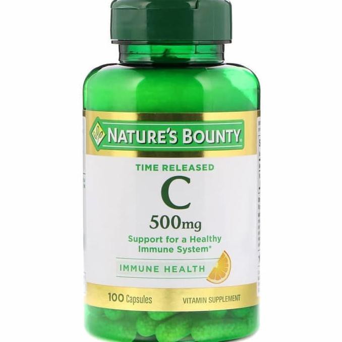 Natures Nature Nature's Bounty Pure Vitamin Vit C 500 mg 500mg 100 Cap
