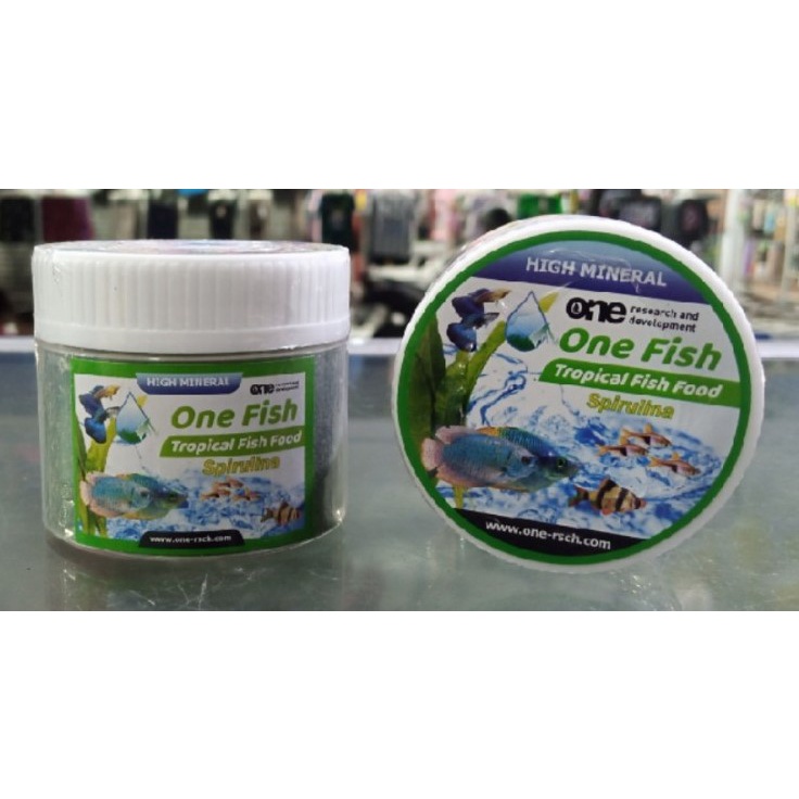 ONEFISH GREEN PAKAN IKAN TENGGELAM SPIRULINA PELET IKAN KECIL MAKANAN IKAN