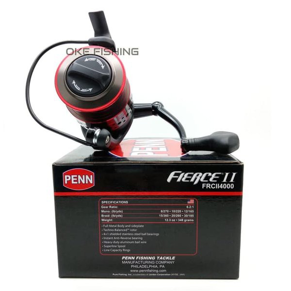 Gulungan Pancing Rel Pancing Reel Pancing Penn Fierce II 4000 4 1BB Katrol Pancing Alat Pancingan