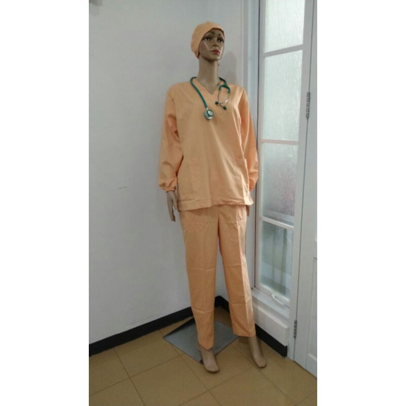 MEDICAL SCRUB OXFORD SALEM + HEAD CAP