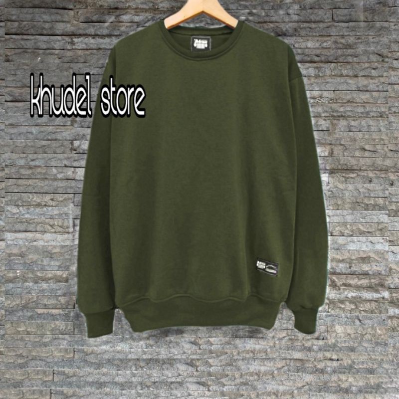 Sweater Polos Cewek Cowok Sweater Crewneck Premium Distro