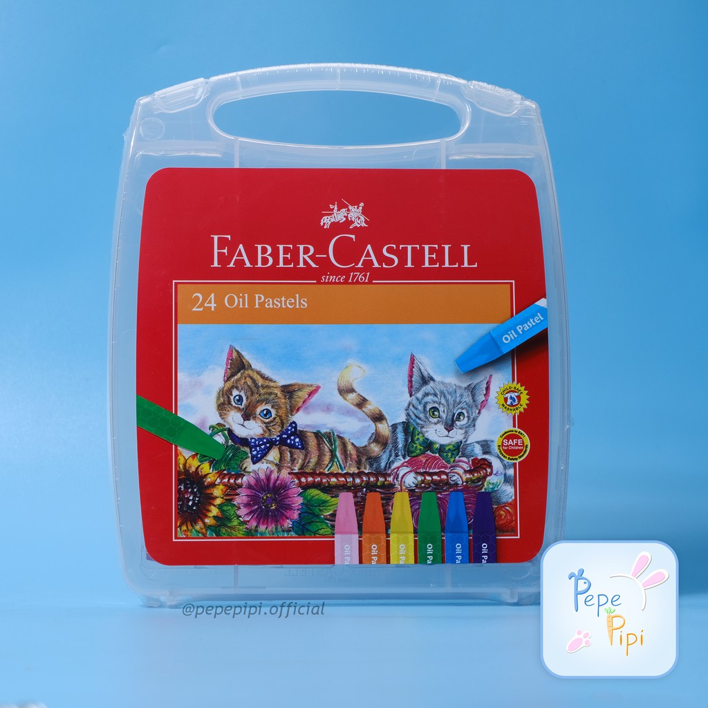 Crayon Faber Castell Hexagonal Transparan Oil Pastel Krayon Mewarnai Crayons Color Colour + Box