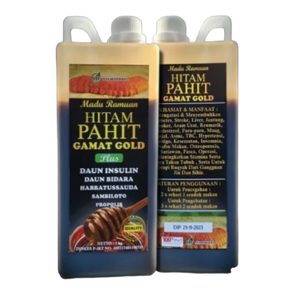 MADU HITAM PAHIT GAMAT GOLD 1KG RAMUAN BERKHASIAT