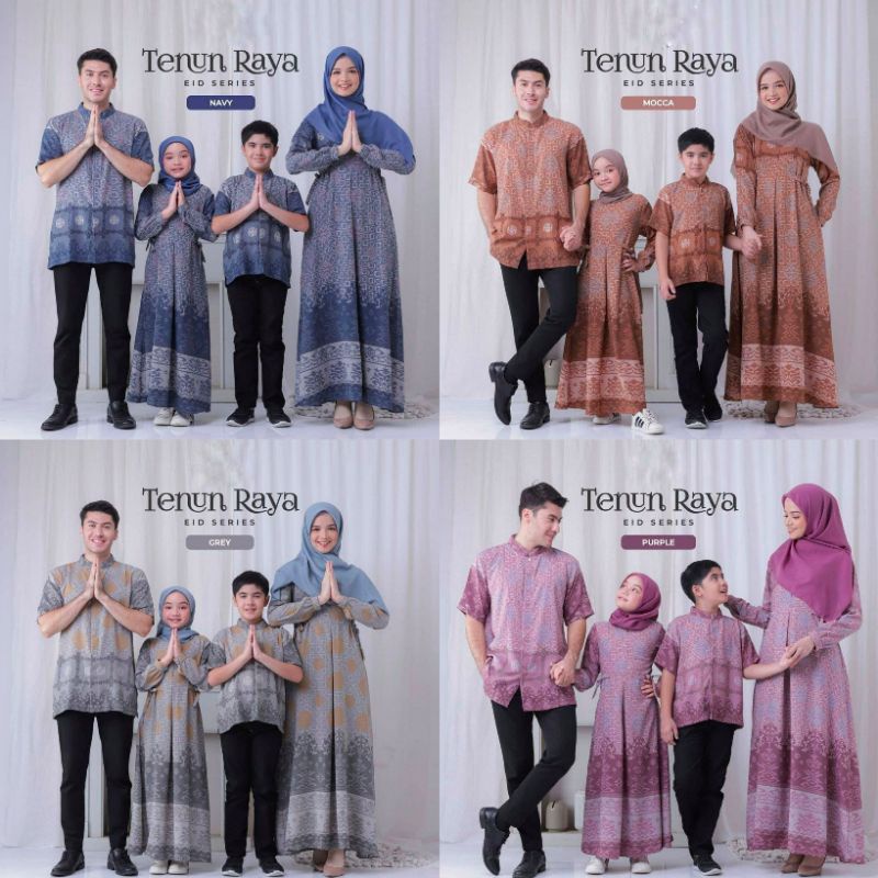 SET FAMILY RAYA SERIES TERBARU / BAJU COUPLE KELUARGA LEBARAN / SARIMBIT GAMIS SERAGAM MUSLIM AYAH IBU ANAK BAHAN BERKUALITAS MAXMARA PREMIUM ADEM TEBAL MEWAH MODERN KEKINIAN