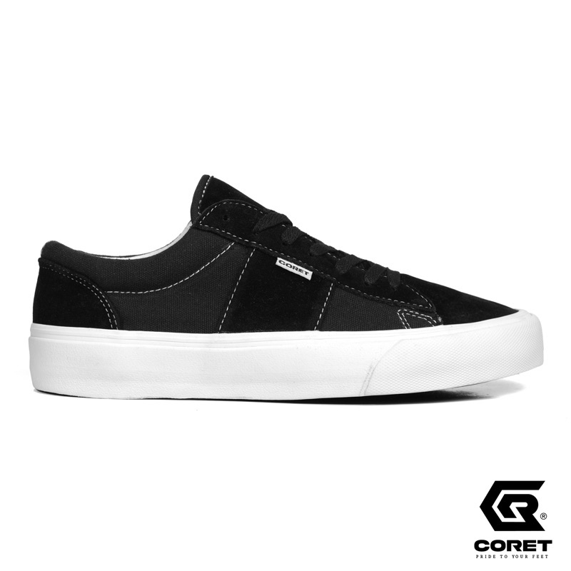 CORET SEPATU SNEAKERS VULCANIZED CLASSIC BLACK WHITE