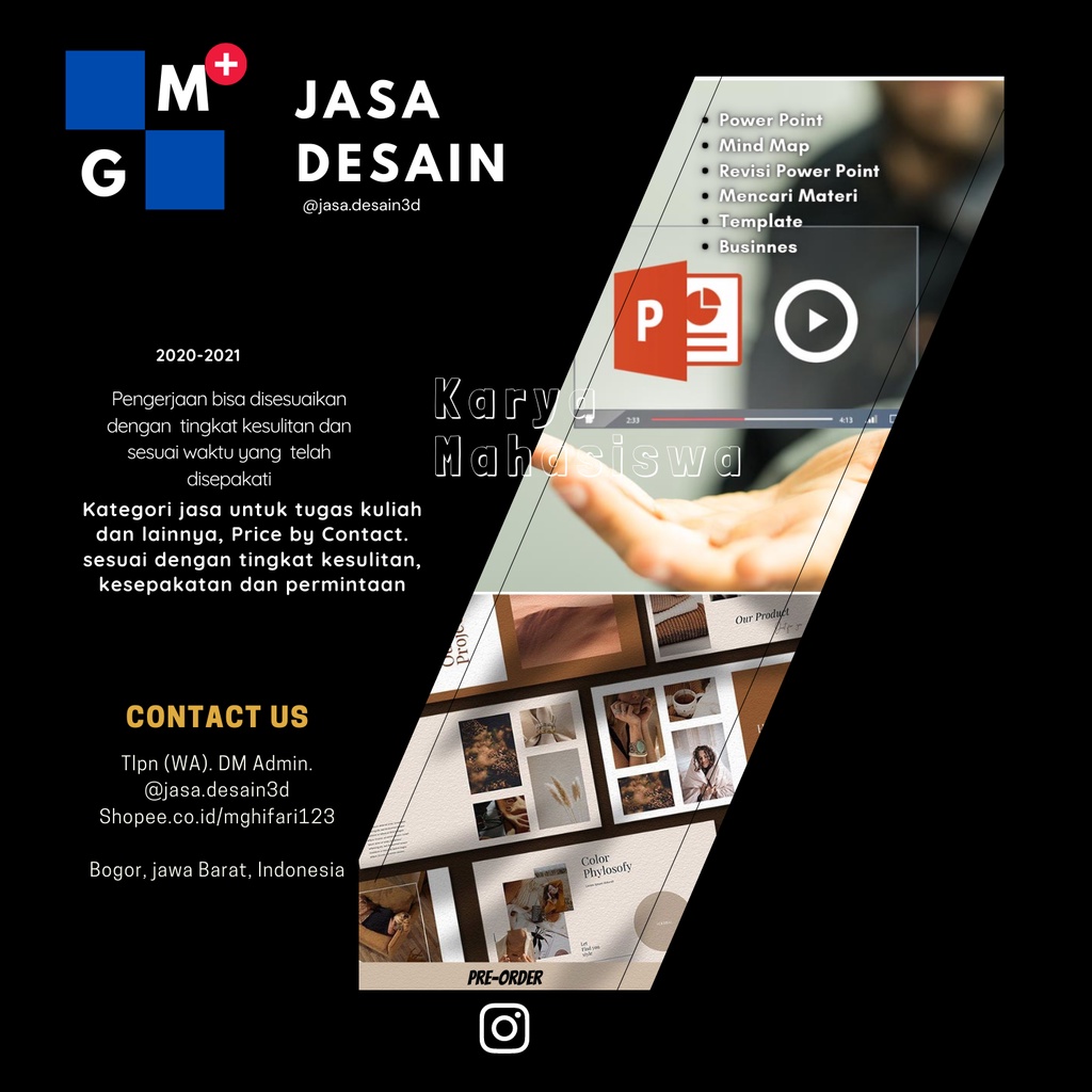 

Design Power Point (Mind Map, Template Power Point, PPT dan Revisi)