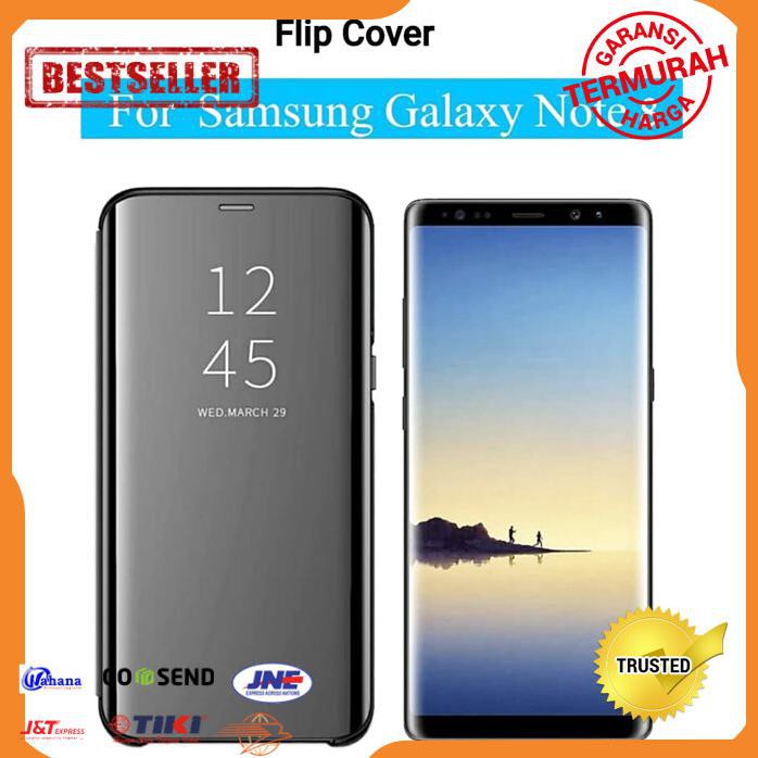 FLIP CASE SAMSUNG NOTE8 NOTE 8 CLEAR VIEW STANDING COVER