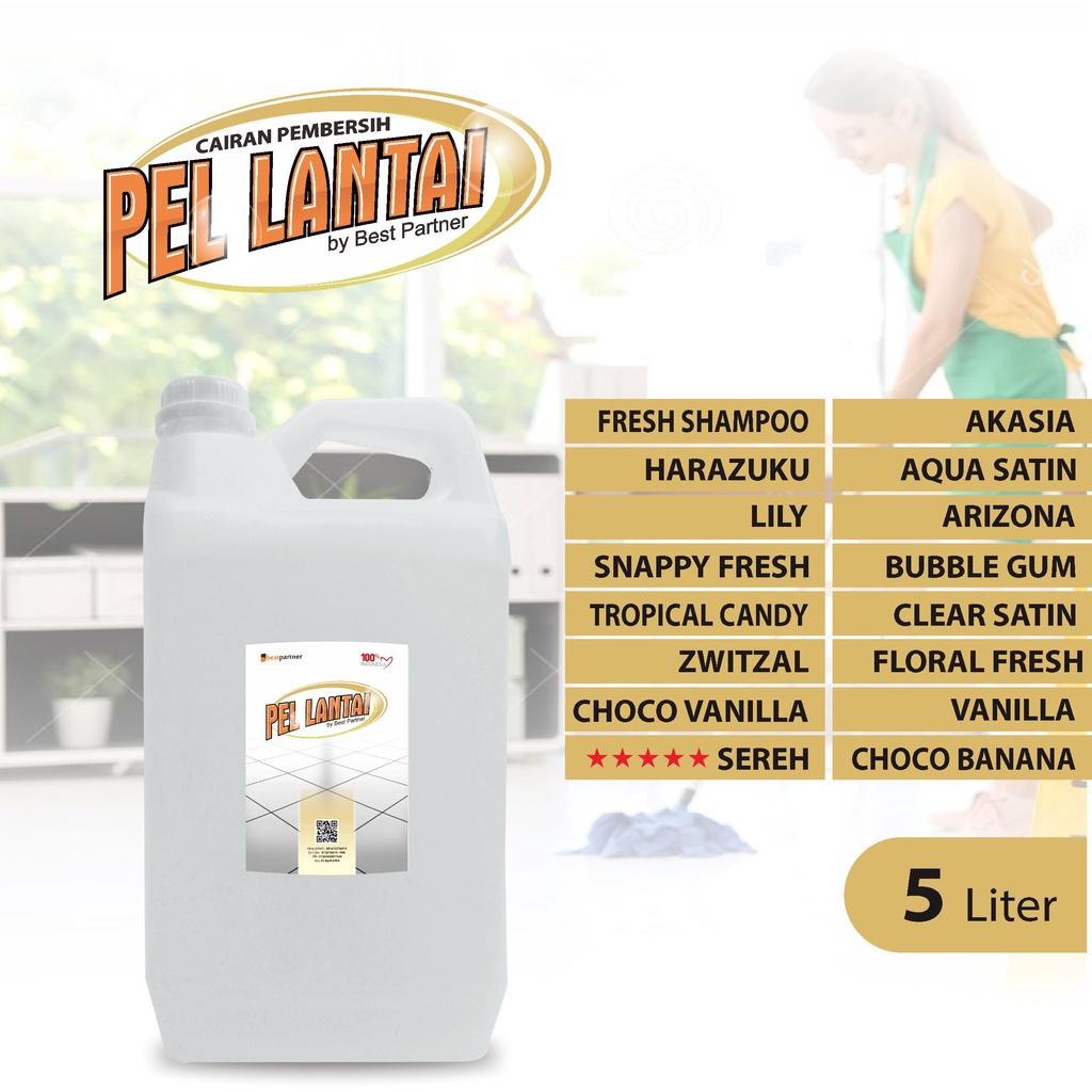 Pembersih Lantai Super Pel Wangi Segar 5 Liter / Cairan Pembersih Lantai Aroma Wangi Segar 5 Liter Jerigen