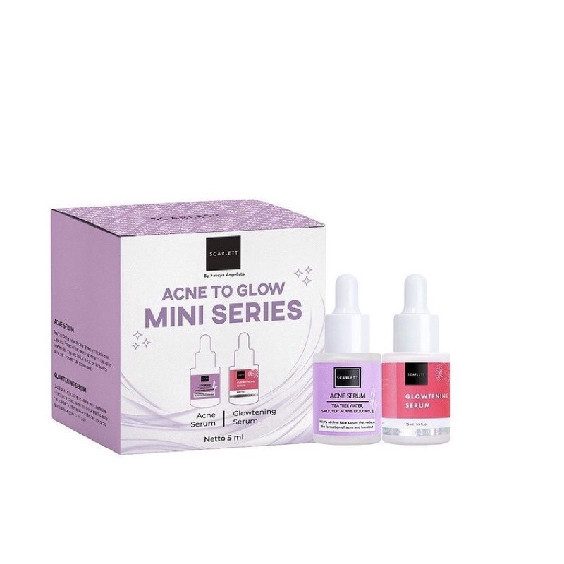 PAKET HEMAT SERUM SCARLETT MINI 2 in 1 100% ORIGINAL