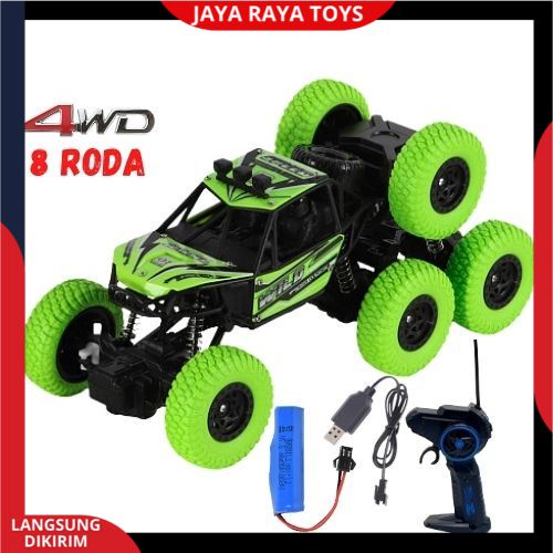 Mobil Remot Kontrol 8Roda Versi New/ RC Rock Crawler Mobil Remote Control 4WD Jeep Off Road