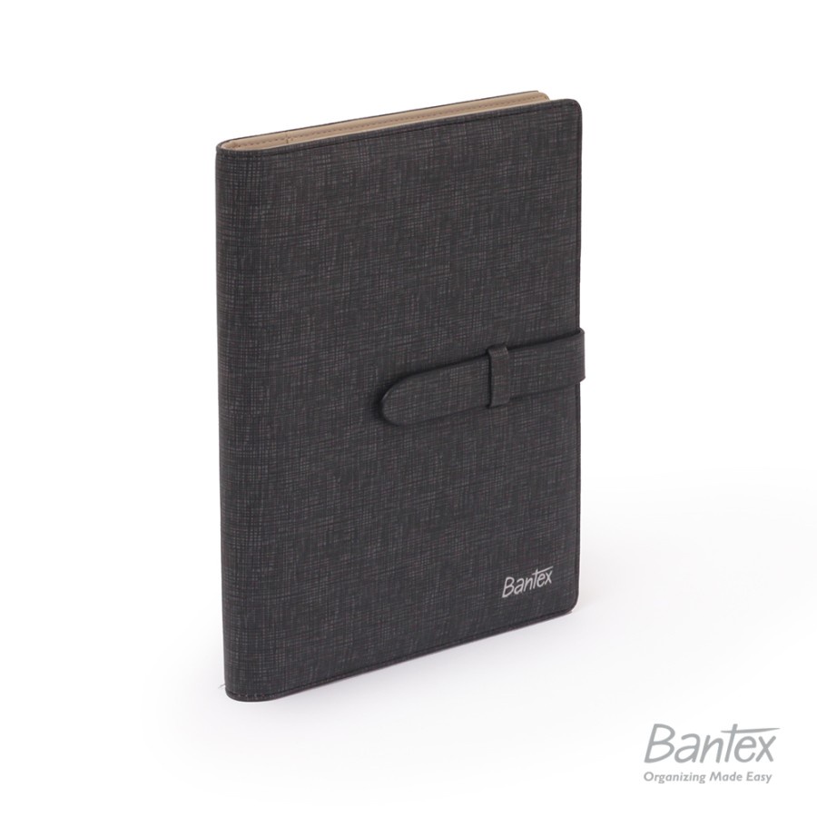 

[Zada] Buku Agenda Planner Cover Kulit Black Leather Diary Bantex - 7492 10