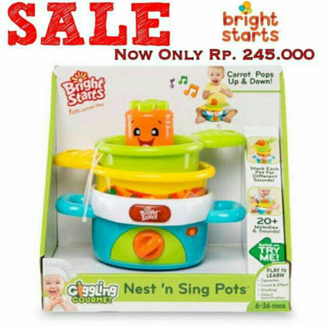 Bright stars giggling gourmet nest and singing pots