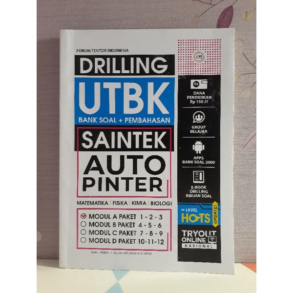 

Drilling UTBK Saintek Modul A Paket 1-2-3 Bank Soal + Pembahasan