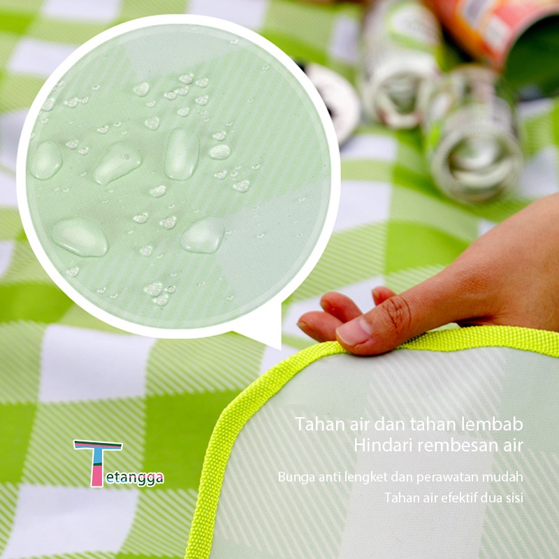 Tikar Piknik Tikar Tebal Waterproof Lipat Tahan Air Ukuran 1.5 x 2 m Outdoor Tikar Pantai Anti Air