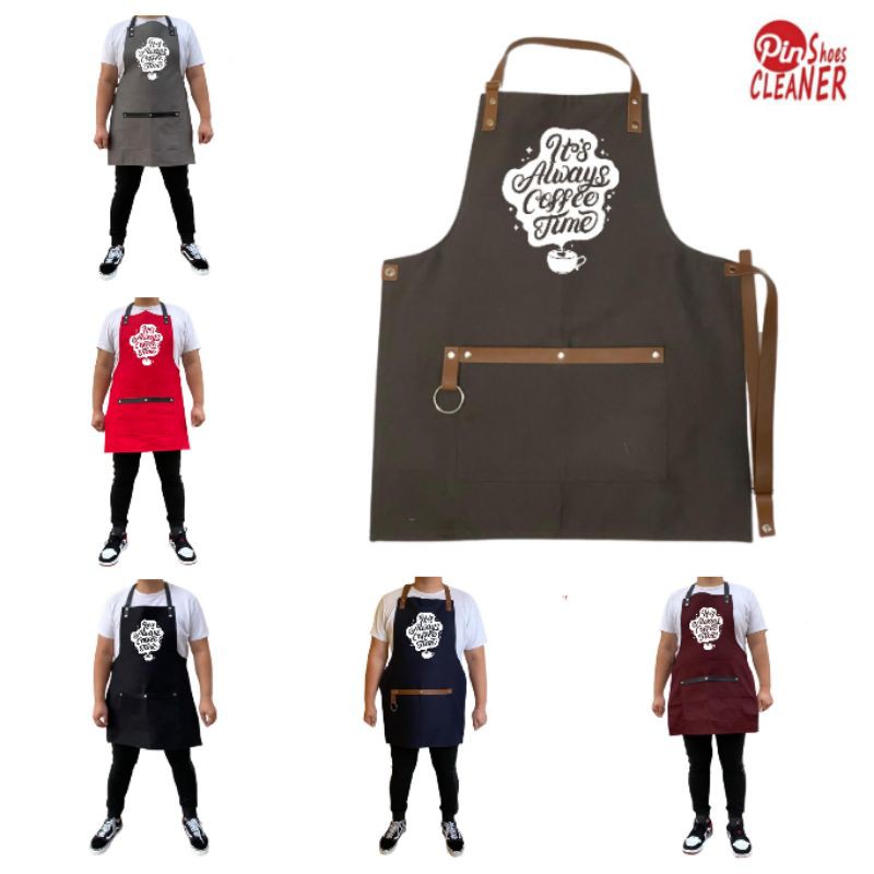 CELEMEK KOPI - APRON COFFEE - CLEMEK MASAK - PERALATAN COFFEE SHOP - BARISTA CHEF -WARKOP ANGKRINGAN