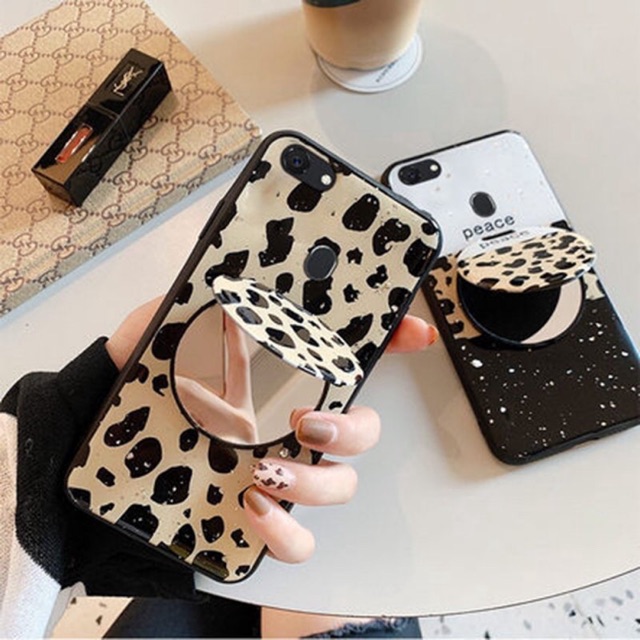 Case mirror leopard