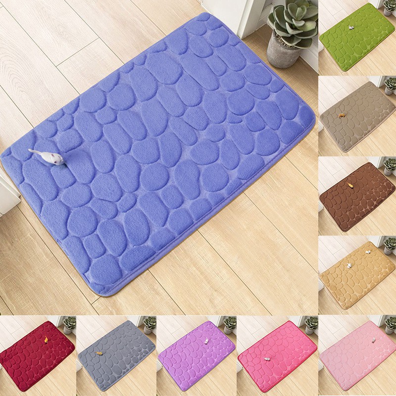 KESET KAKI MEMORY FOAM ANTI SLIP DOORMAT DOOR MAT 40 x 60 cm MENYERAP AIR KAMAR MANDI TIDUR