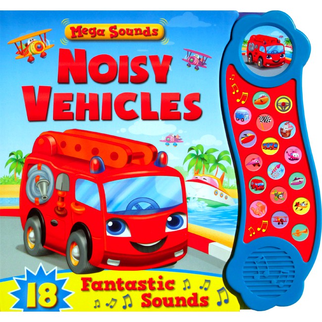 Noisy Vehicles Mega Sound Board Book with 18 Fantastic Sound