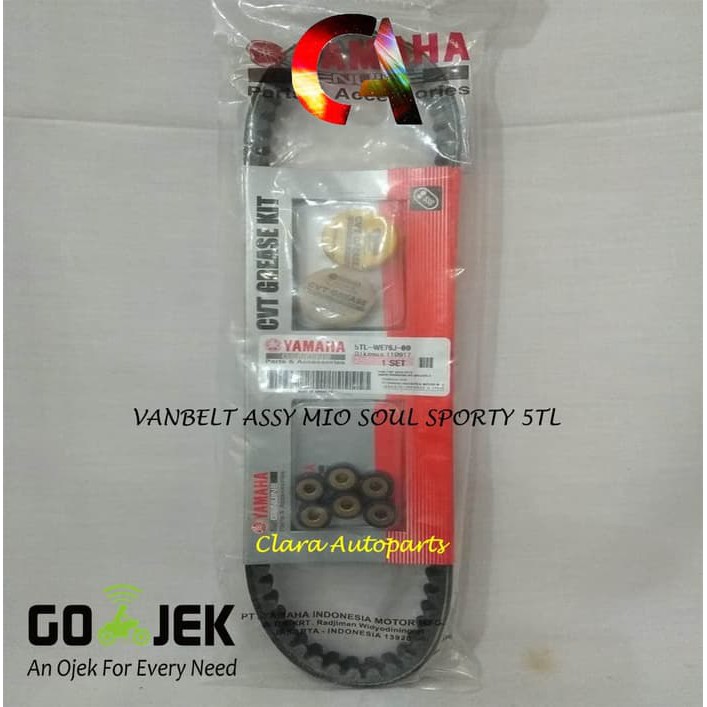 VANBELT ASSY SET ROLLER GREASE MIO SPORTY NOUVO SOUL 5TL VBELT ASSY