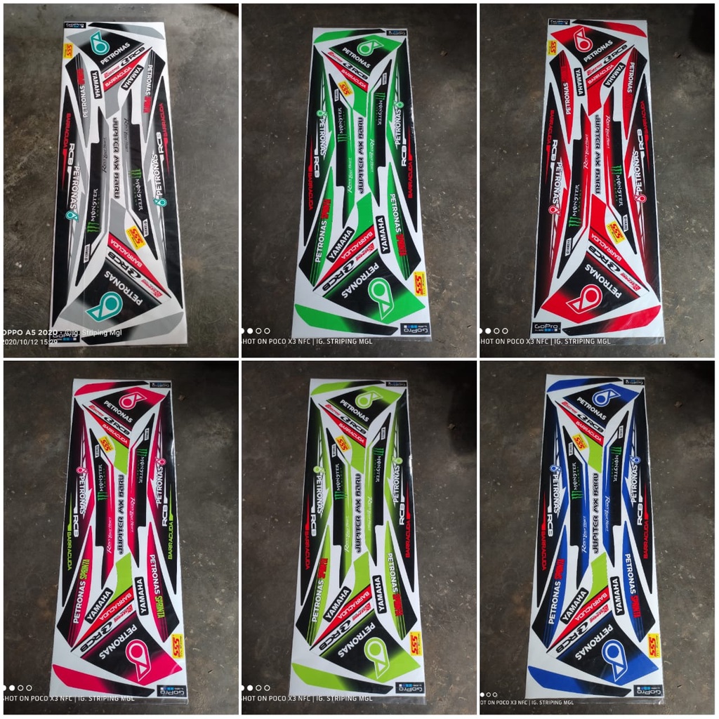 Striping Variasi Jupiter Mx New Petronas