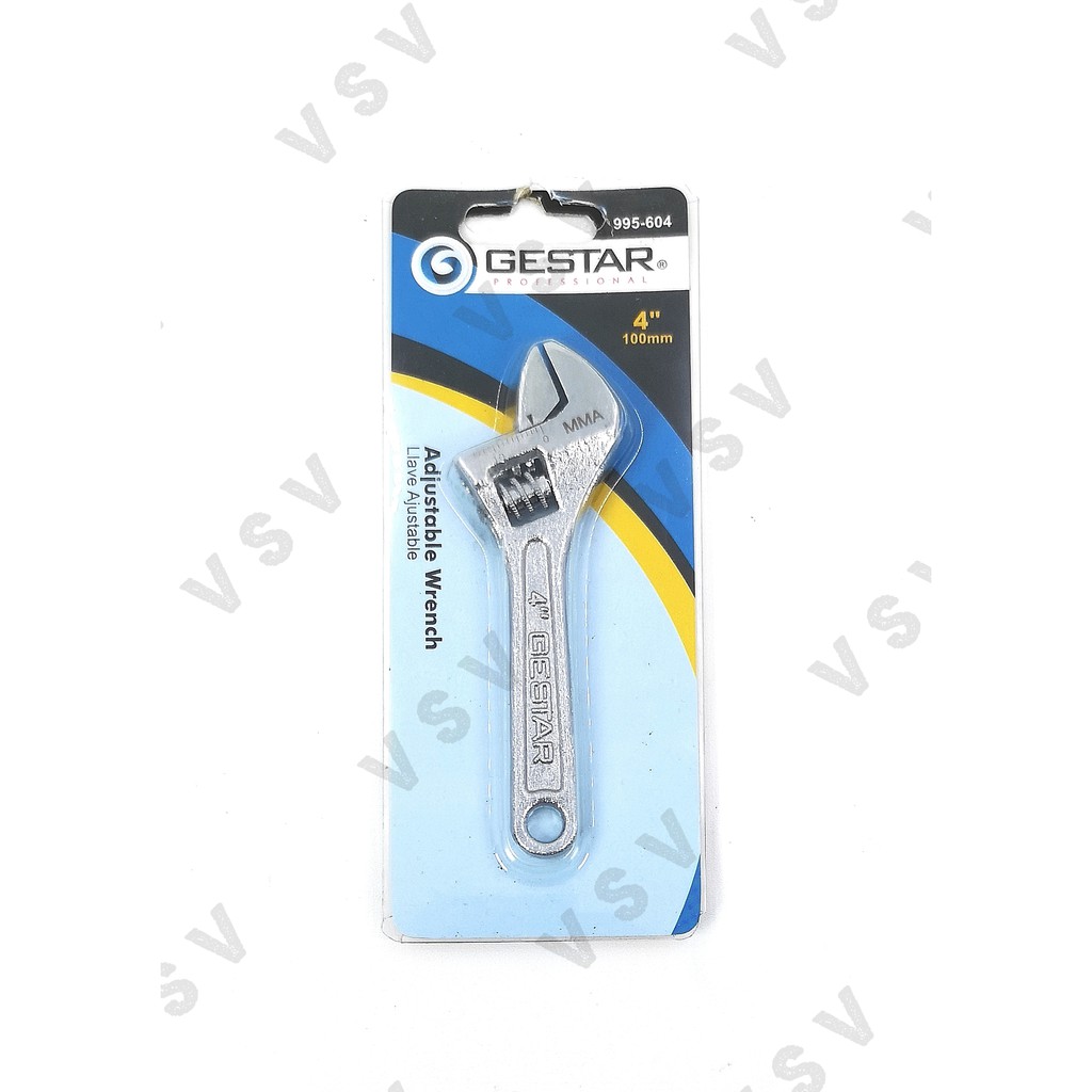 Gestar Kunci inggris 4&quot; Kunci setel 4&quot; Adjustable wrench gestar 4&quot; 995-604