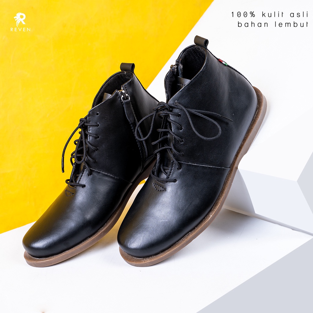 sepatu pria kulit asli Reven jagger Shoes