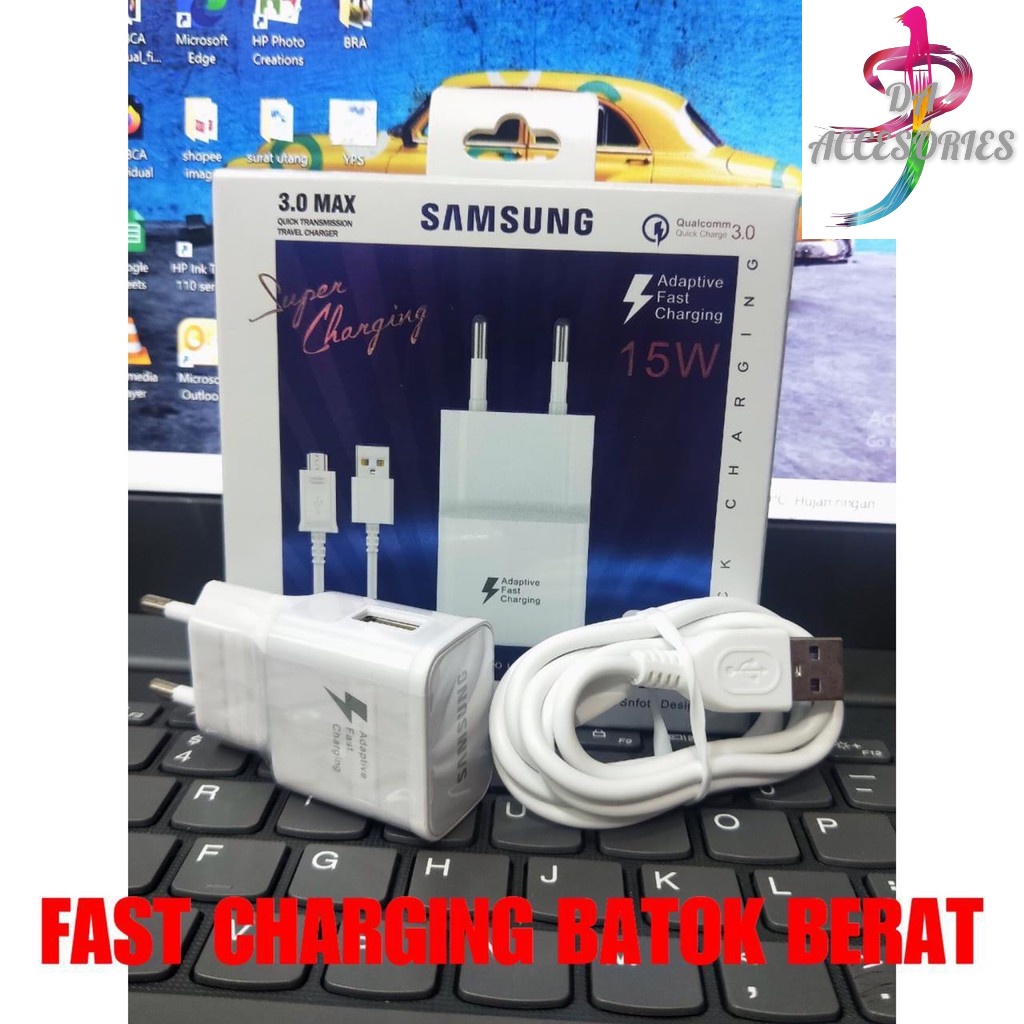 Charger Samsung S6 xwin pack biru 3.0 MaX A10 M10 J2 J3 J4 J5 J6 J6+ A5 A6 plus j2 prime