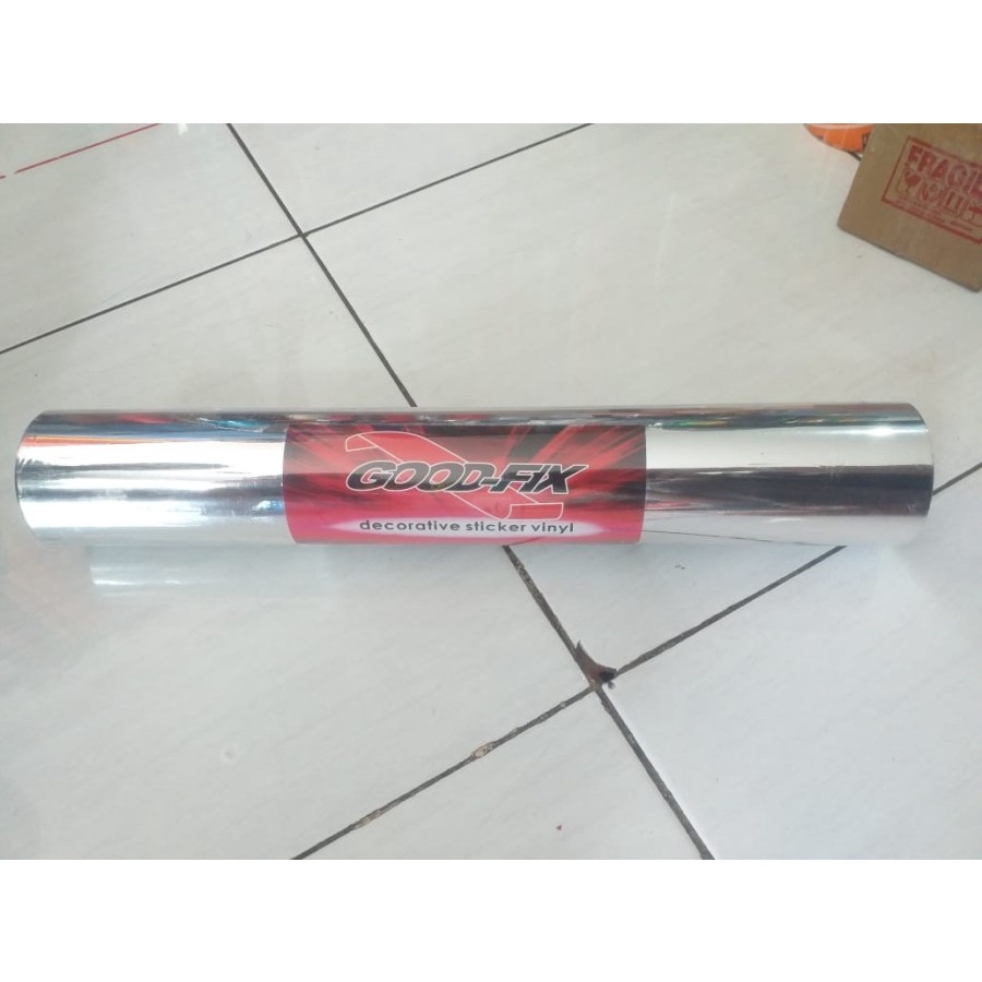 Jual STICKER STIKER SKOTLET VINYL GOODFIX CHROME MIRROR 45CM X 100CM