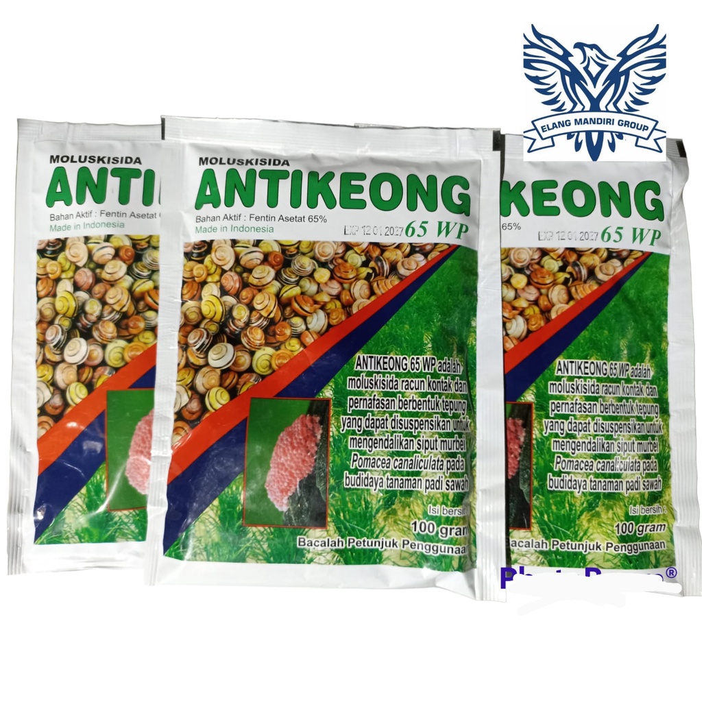 RACUN KEONG SAWAH ANTIKEONG 65WP 100gr Bahan Aktif Fentin Asetat 65% toxiput, karisnail