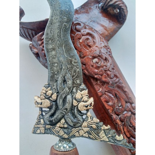 Keris Nogo Temanten Kinatah Emas Murni