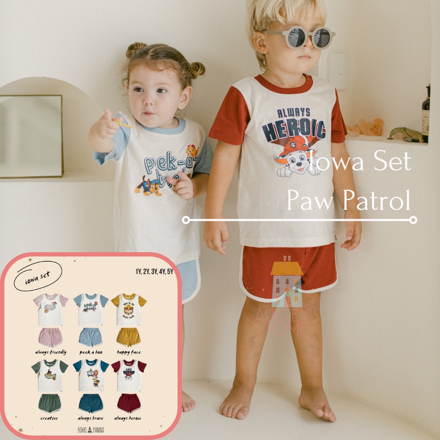 BOHOPANNA PAW PATROL IOWA SET(SETELAN ANAK)