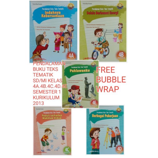 pendalaman buku teks tematik SD.kelas.4a.4b.4.c.4d.4e.semester.1.kurikulum.2013