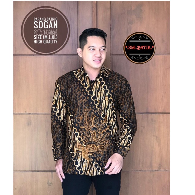 Batik Pria PARANG SATRIO FULL FURING Katun Halus Ori Solo