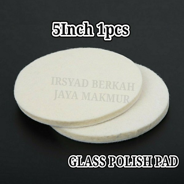 Terbaru Busa Spons Poles Kaca Mobil Motor Baret Alat Spon Poles Wool Felt Glass 5 Inch JH512