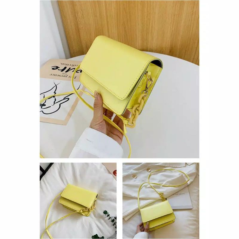 Bundara.id Ta-1142 Tas wanita selempang mini kotak satchel import