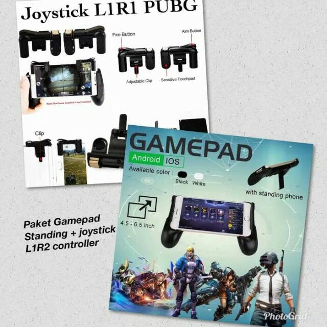 Paket joystick L1R1 dan gamepad Hp Android