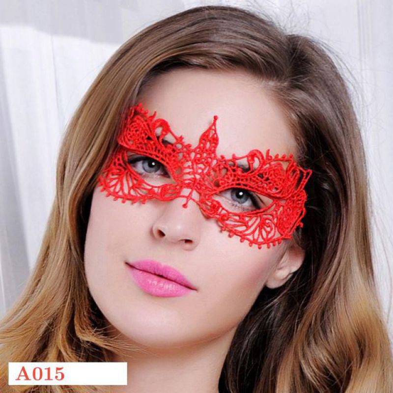 A015 Mask Topeng Wajah Penutup Mata Merah Shopee Indonesia