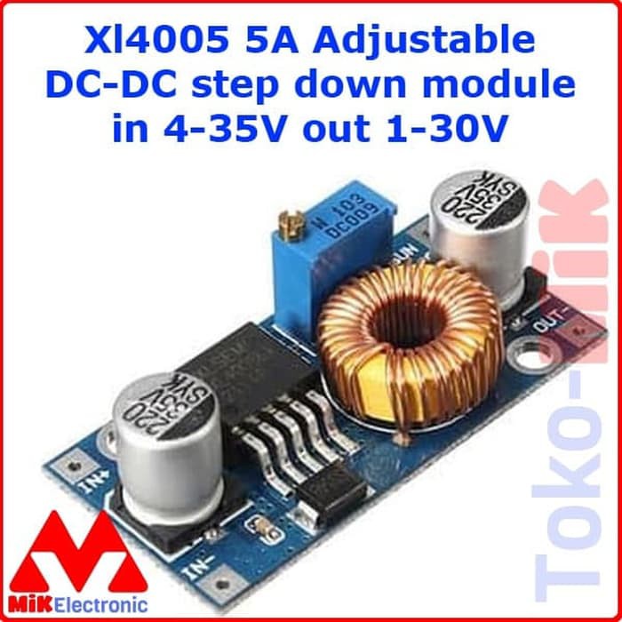 XL4005 ADJUSTABLE 5A DC-DC STEP DOWN MODULE INPUT 4-35V OUTPUT 1-30V