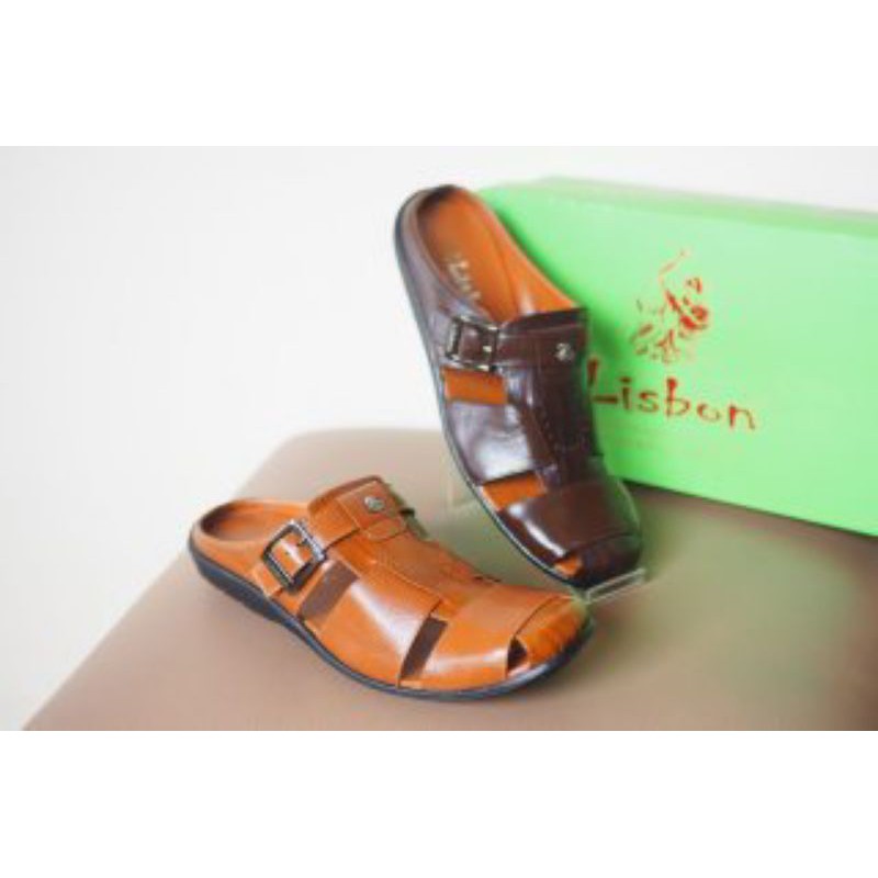 SANDAL PRIA KULIT ASLI LISBON HF 07