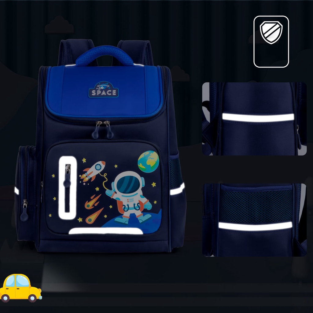 Tas Ransel Anak Laki laki Waterproof Tas Blingberry Original Tas Blingberry motif Astronot tas sekolah Anak TK SD SMP  Ransel tahan air kado ultah anak cowo