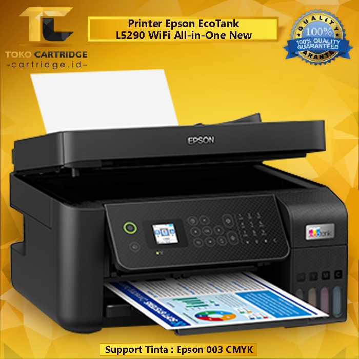 Printer Epson EcoTank L5290 WiFi All-in-One (Print - Scan - Copy - Fax) With ADF New, Pengganti Epson L5190